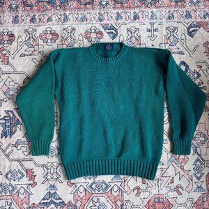 Vintage 80s/90s Gap Green/Turquoise Sweater - 20x24in
